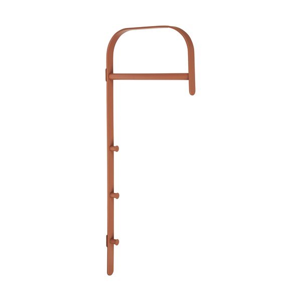 Konjak smeđi metalni zidni stalak za odjeću 30x80x3 cm Gresto – House Nordic
