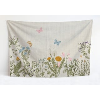 Pokrivač s dodatkom pamuka Tierra Bella Botanic Herbs, 170 x 240 cm