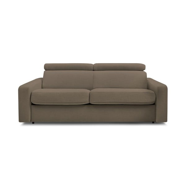 Smeđa sklopiva sofa 215 cm Monaco – Bobochic Paris