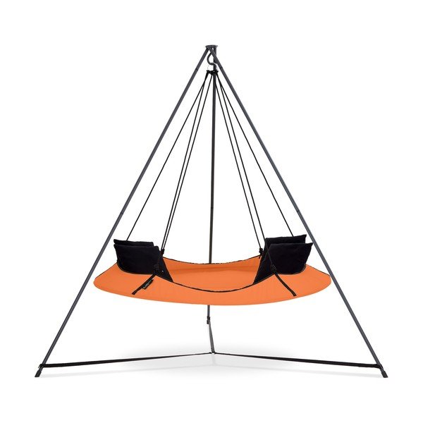Narančasta vrtna ljuljačka sa postoljem - Hangout Pod-image-1