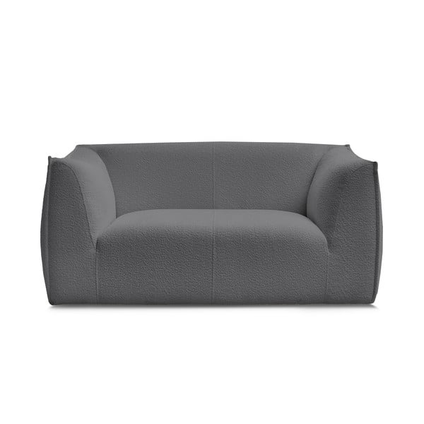 Tamno siva sofa od bouclé tkanine 170 cm Giorgia – Bobochic Paris