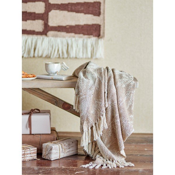 Svjetlo smeđa deka 130x160 cm Gabriela – Bloomingville-image-1