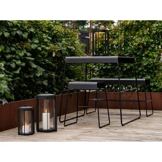 Crni metalni stolac A-Stool – Zone