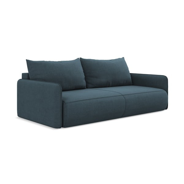 Plava sklopiva/s prostorom za odlaganje sofa 216 cm Nanea – Makamii-image-2