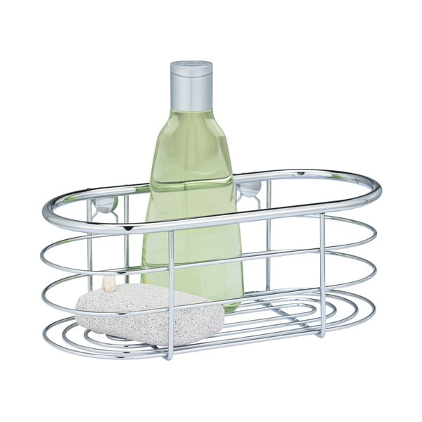 Srebrna tuš polica Wenko Trestina, 26 x 11 cm-image-4