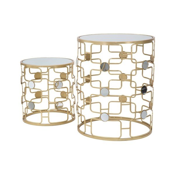 Set od 2 stolića u zlatnoj boji Mauro Ferretti Coppia-image-3