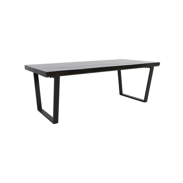 Crni blagovaonski stol 100x220 cm Mayen – Light & Living-image-2