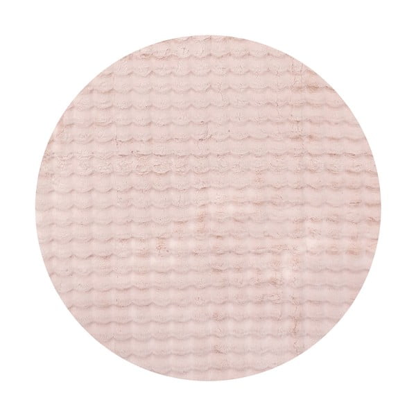 Ružičasti perivi okrugli tepih ø 120 cm Bubble Pink – Mila Home
