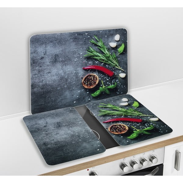 Zidna obloga za štednjak od kaljenog stakla 50x56 cm Rosemary - Maximex-image-2