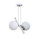 Bijela/u srebrnoj boji viseća svjetiljka sa staklenim sjenilom ø 15 cm Libra – Squid Lighting