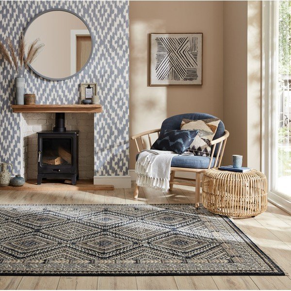 Tamno plavi tepih 160x234 cm Babylon – Flair Rugs-image-1