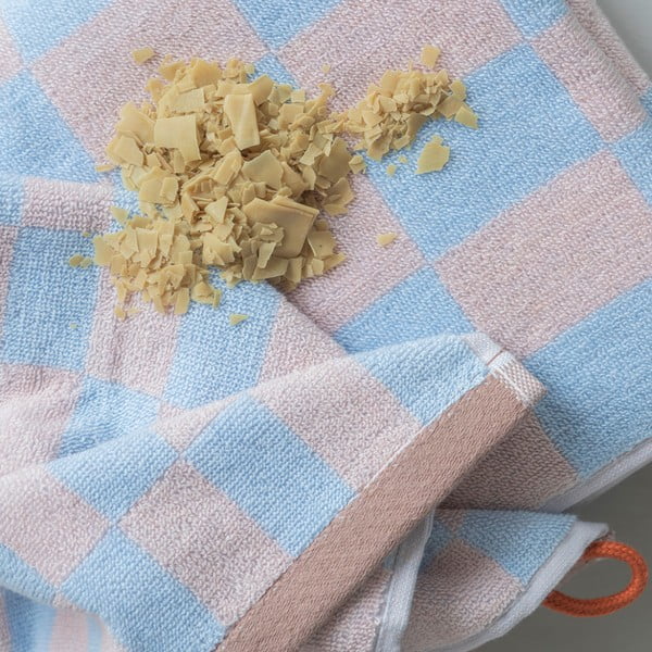 Plavo-ružičasti ručnik od organskog pamuka 70x133 cm Retro - Mette Ditmer Denmark-image-3