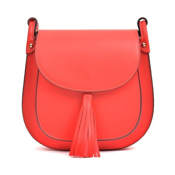 Crvena kožna torbica Anne Lucini Farro