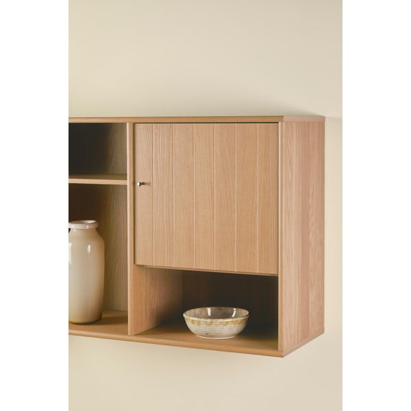 Viseća biblioteka u dekoru hrasta u prirodnoj boji 89x61 cm Mistral – Hammel Furniture-image-3