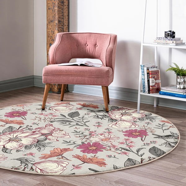 Periv/pogodan za robotski usisavač okrugli tepih ø 120 cm Comfort – Mila Home-image-1