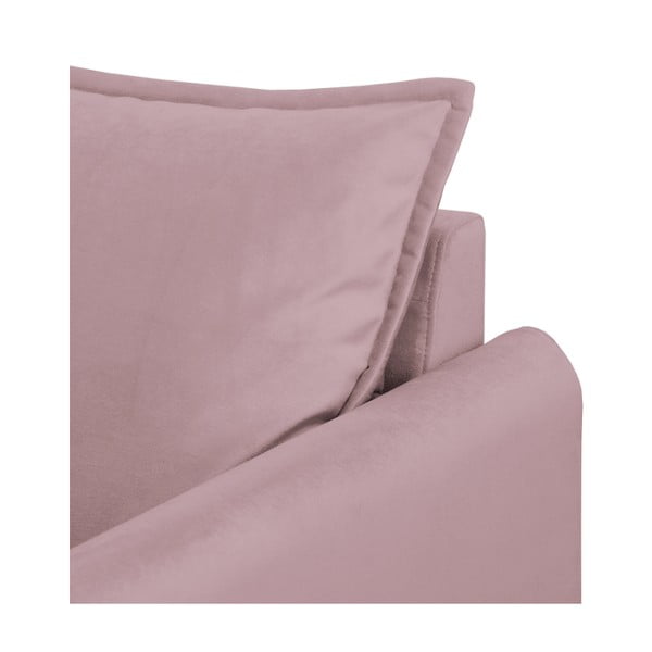 Baršunasta sofa u boji lavande 138 cm Juli – Ropez-image-4