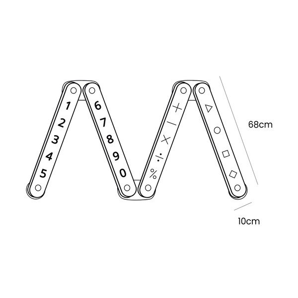 Senzorna staza od masivnog bora u prirodnoj boji 10x408x5 cm Montessori – Meowbaby-image-4