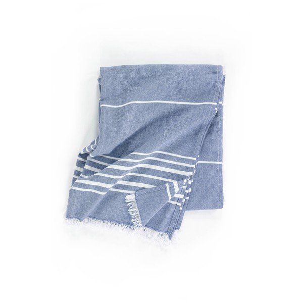 Plava pamučna deka 150x200 cm Solene – Tiseco Home Studio