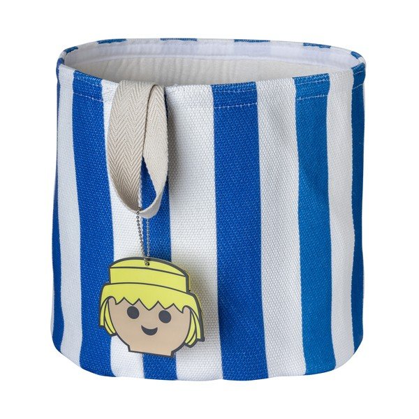 Plava tekstilna dječja kutija za pohranu ø 30x28 cm Stripes – Playmobil-image-2