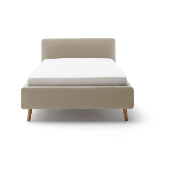 Svjetlo smeđi tapecirani krevet bez podnice 120x200 cm Mattis – Meise Möbel-image-4