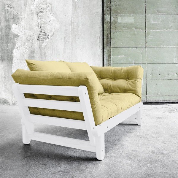 Sofa na razvlačenje Karup Beat White / Avocado Green-image-1