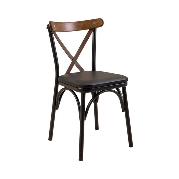 Crna blagovaonska stolica Oliver Sandalyer – Kalune Design