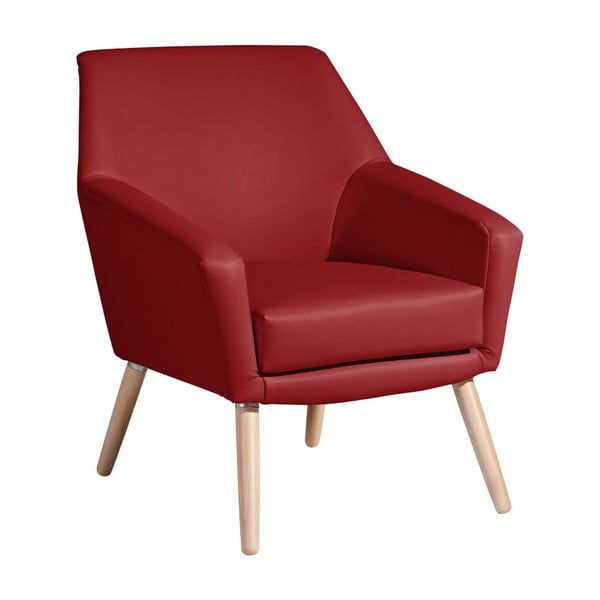 Crvena fotelja od imitacije Max Winzer Alegro kože