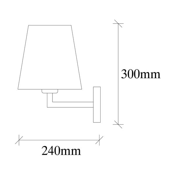 Crno-bijela zidna lampa Profil – Opviq lights-image-4