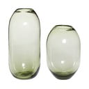 Zelene staklene ručno izrađene vaze u setu 2 kom (visina 38 cm) Moss – Hübsch