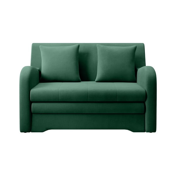 Zelena baršunasti sklopiva sofa 130 cm Ario – ELTAP