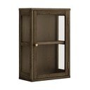 Tamno smeđa viseća vitrina u dekoru hrasta 40x60x20 cm Zamora – House Nordic