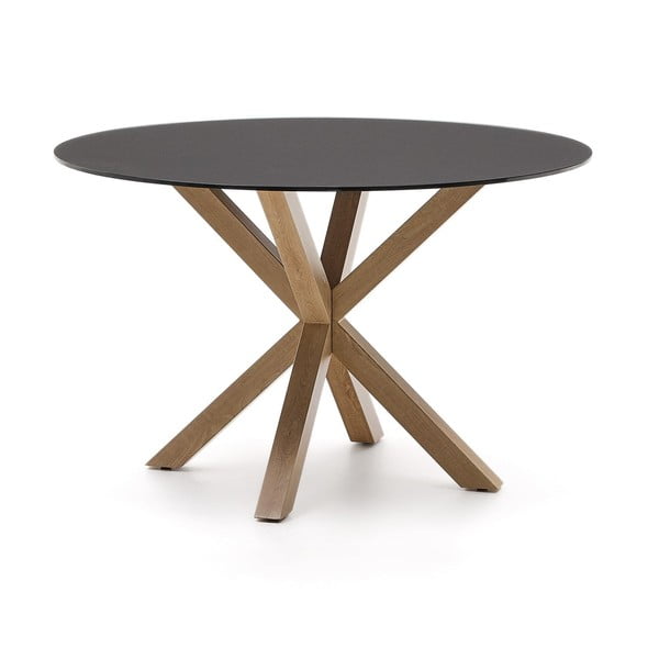 Okrugao blagovaonski stol sa staklenom pločom stola ø 120 cm Argo – Kave Home