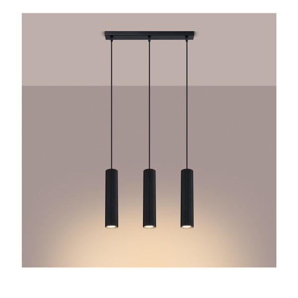 Crna viseća svjetiljka Gleam – Sollux-image-2