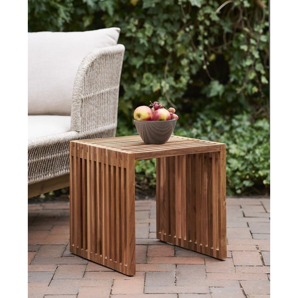 Pomoćni stol od masivne tikovine 40x40 cm Pego – House Nordic-image-1