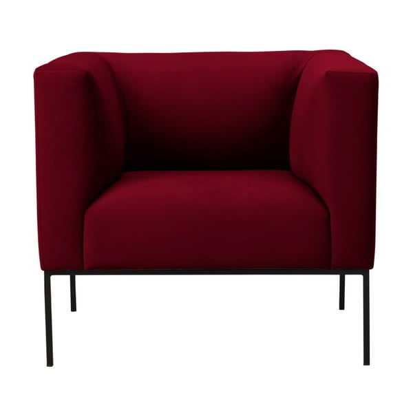 Crvena baršunasta fotelja Windsor & Co Sofas Neptune