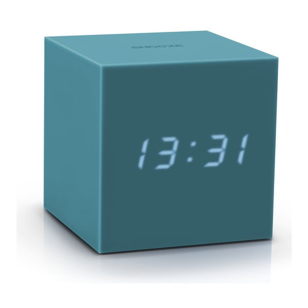 Plava LED budilica Gingko Gravity Cube-image-2