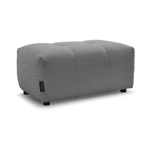 Sivi tabure od bouclé tkanine Roxelane – Bobochic Paris-image-3