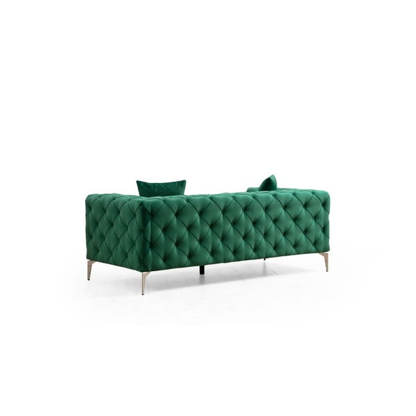 Tamno zelena baršunasti sofa 197 cm Como – Artie-image-2
