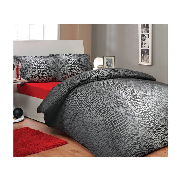 Posteljina za bračni krevet Cobalt Grey, 200x220 cm