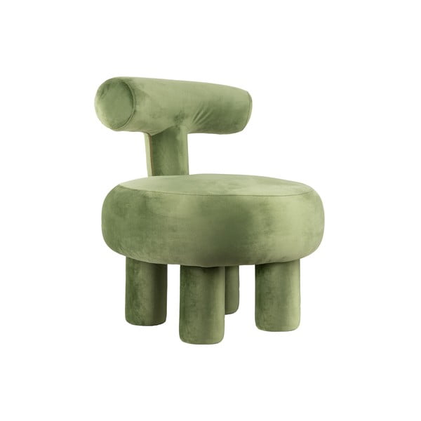 Svijetlo zelena baršunasti fotelja Abrazo – Leitmotiv