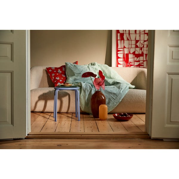 Bijelo-zelena posteljina za bračni krevet-za produženi krevet od organskog pamuka 200x220 cm Monochrome Lines – JUNA-image-4