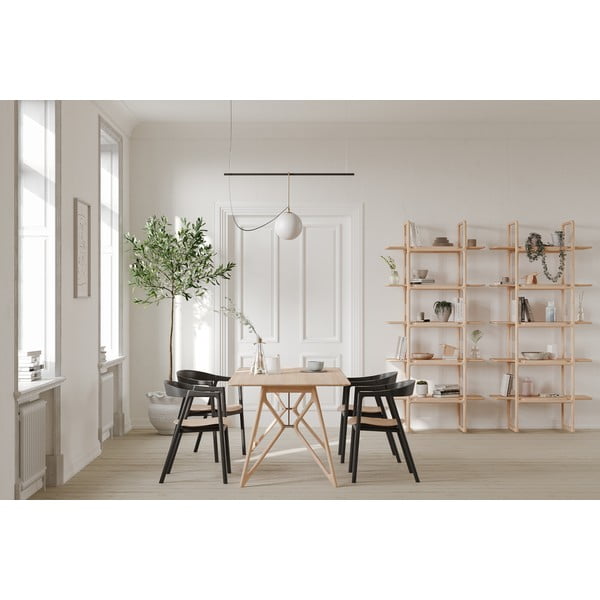 Blagovaonski stol s hrastovom pločom 240x90 cm Tink - Gazzda-image-1