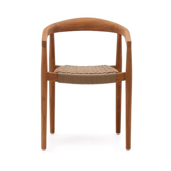 Vrtne stolice u setu 4 kom od masivnog drveta u prirodnoj boji Ydalia – Kave Home-image-4