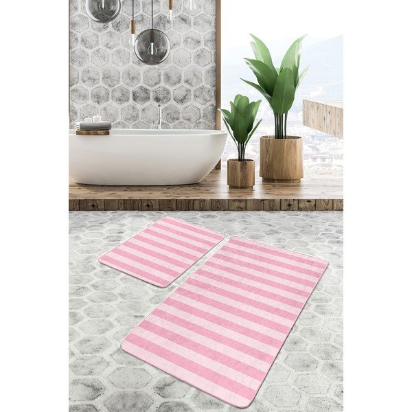 Roze kupaonske prostirke u setu od 2 kom 100x60 cm - Minimalist Home World-image-2