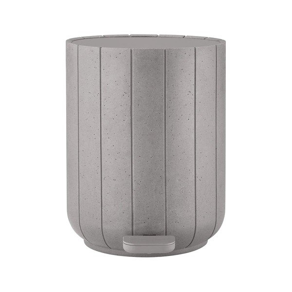 Svijetlo siva kanta za smeće s pedalom od polyresina 3 l Kua – Blomus