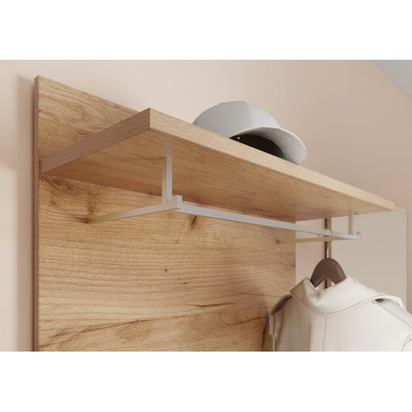 Ploča za vješanje garderobe u dekoru hrasta u prirodnoj boji Aledo – Germania-image-1