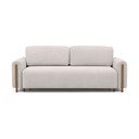 Bež sklopiva/s prostorom za odlaganje sofa od bouclé tkanine 244 cm Arcadova – ELTAP