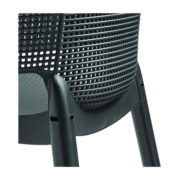 Tamno siva plastična vrtna stolica Elisa – Keter-image-1