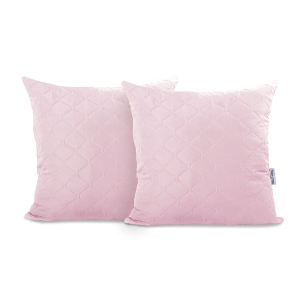 Set od 2 ljubičasto-ružičaste ukrasne jastučnice od mikrovlakana DecoKing Axel, 40 x 40 cm