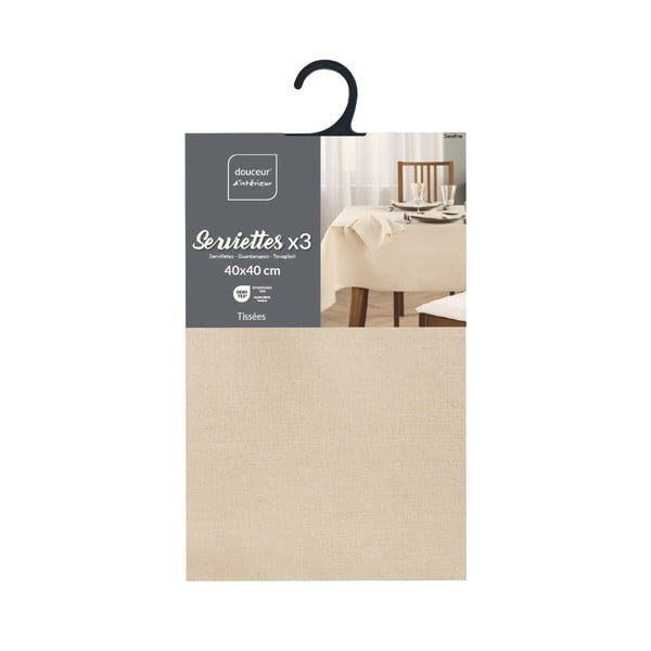 Ubrusi u setu 3 kom 40x40 cm Serafine – douceur d'intérieur-image-4